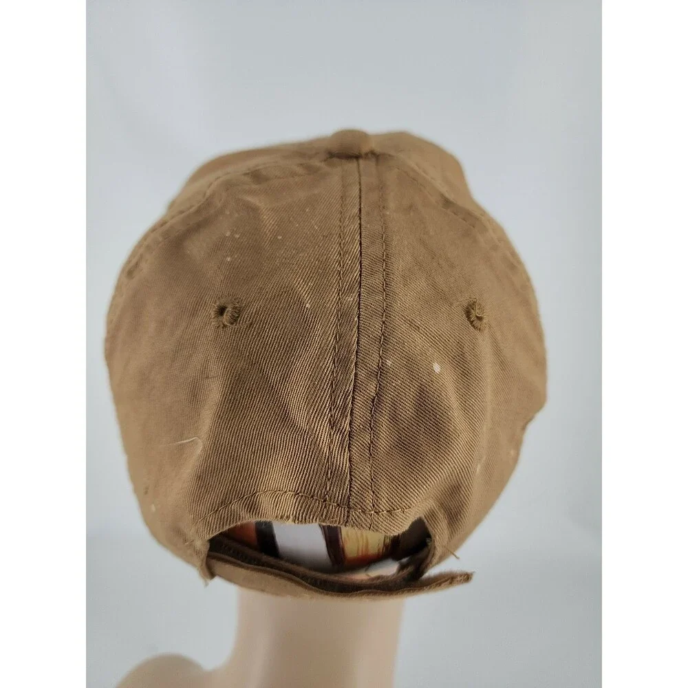Big Mouth Bass Camo Strapback. HQS llc  brown / tan baseball cap